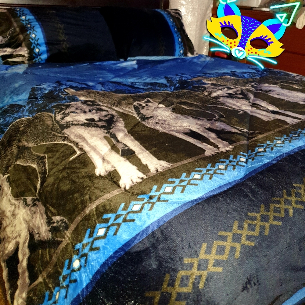 Awoo woooooolf!!! Blanket set